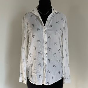 White/Black Button-Down